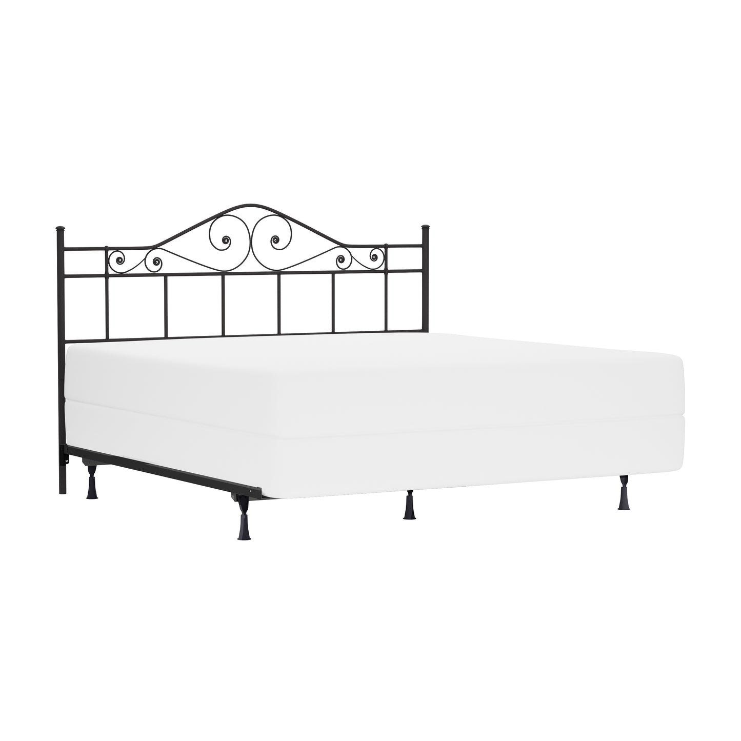 Hillsdale Furniture Harrison King Metal Headboard with Frame, Textured Black