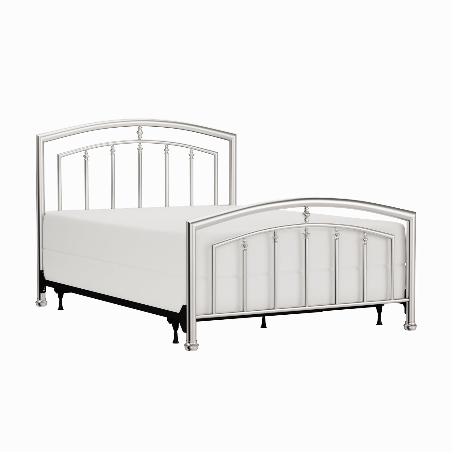 Hillsdale Furniture Claudia Queen Metal Bed, Matte Nickel