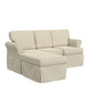 Hillsdale Furniture Faywood Upholstered Reversible Chaise Sectional, Beige