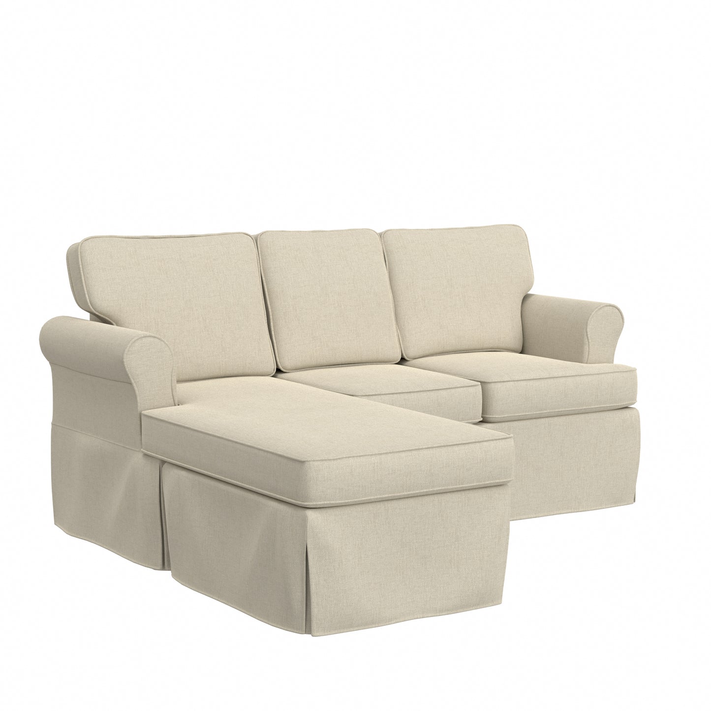 Hillsdale Furniture Faywood Upholstered Reversible Chaise Sectional, Beige