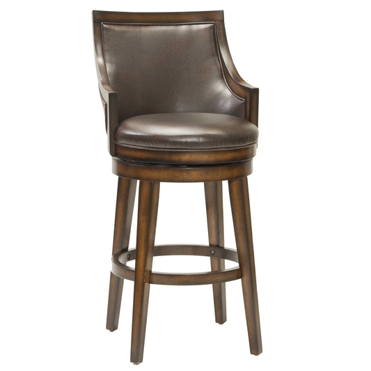 Hillsdale Furniture Lyman Wood Counter Height Swivel Stool, Rustic Oak