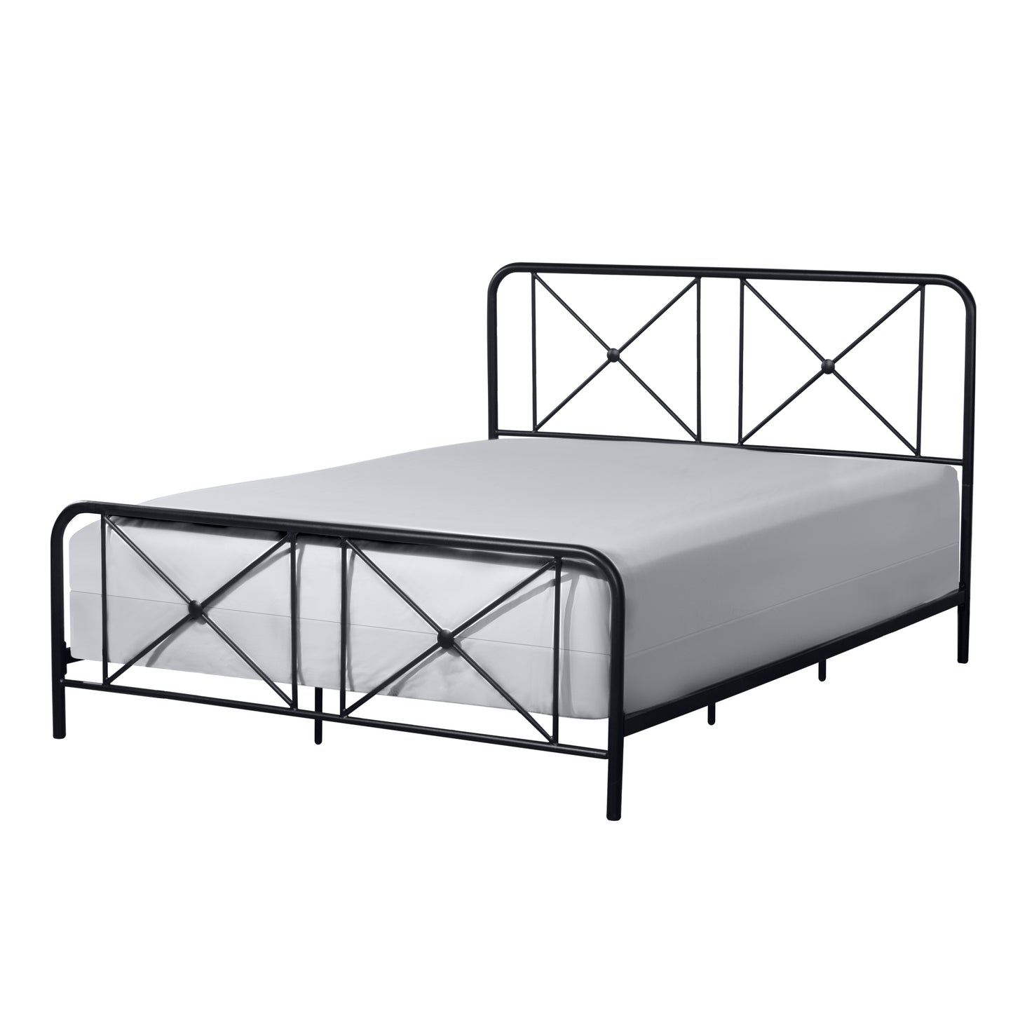 Hillsdale Furniture Williamsburg Queen Metal Bed, Black Sparkle