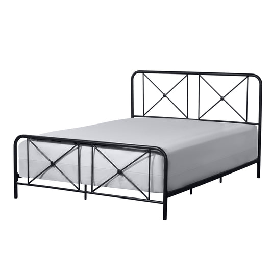 Hillsdale Furniture Williamsburg Queen Metal Bed, Black Sparkle