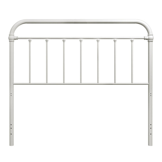 Hillsdale Furniture Kirkland Full/Queen Metal Headboard, Soft White