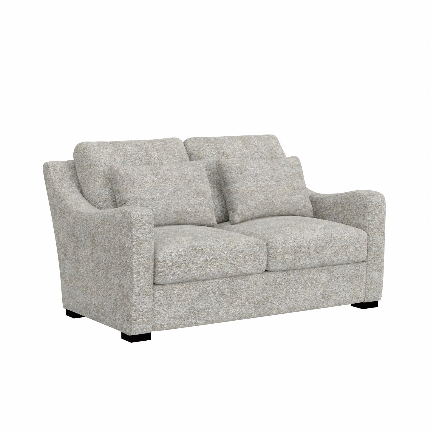 Hillsdale Furniture York Upholstered Loveseat, Stone