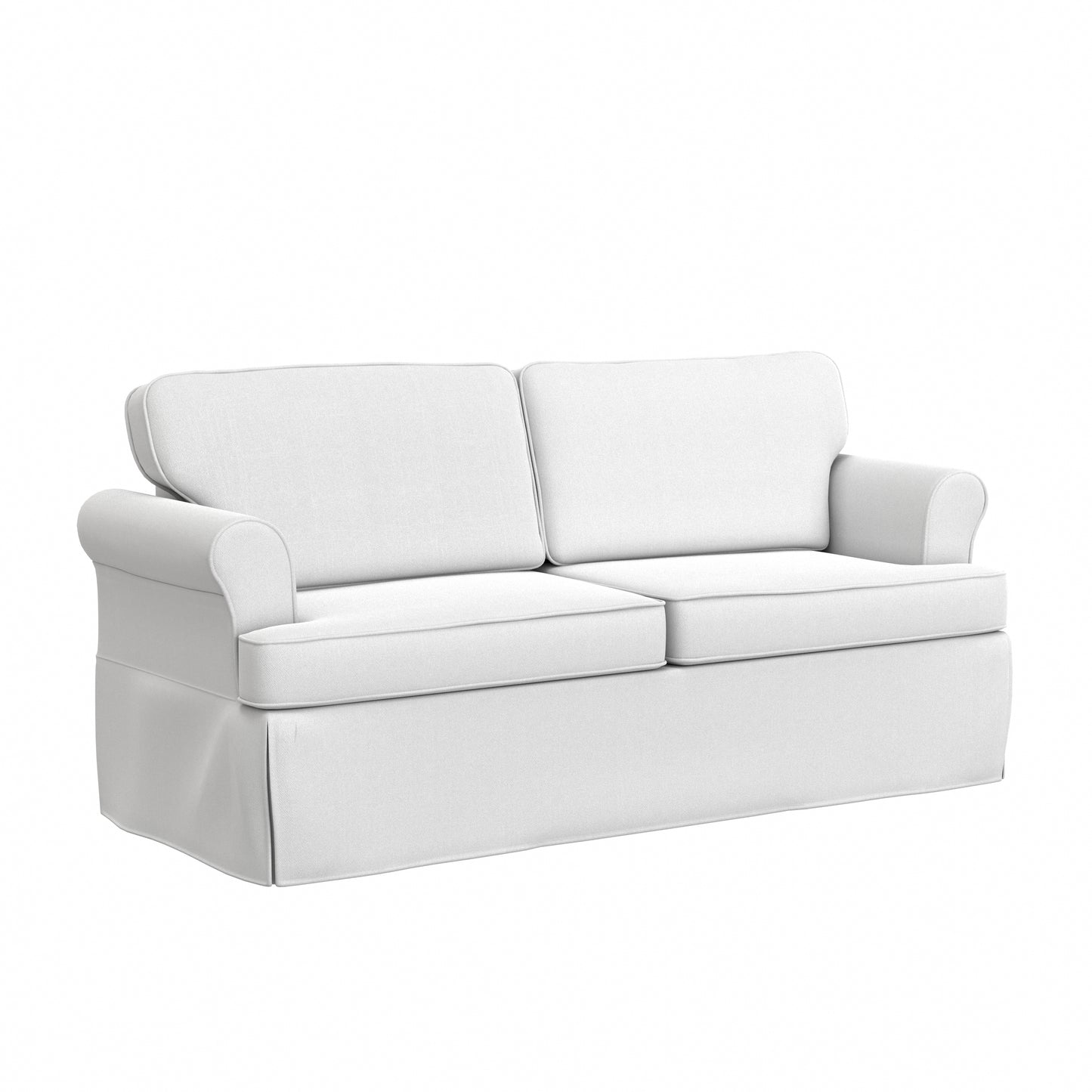 Hillsdale Furniture Faywood Upholstered Sofa, Snow White