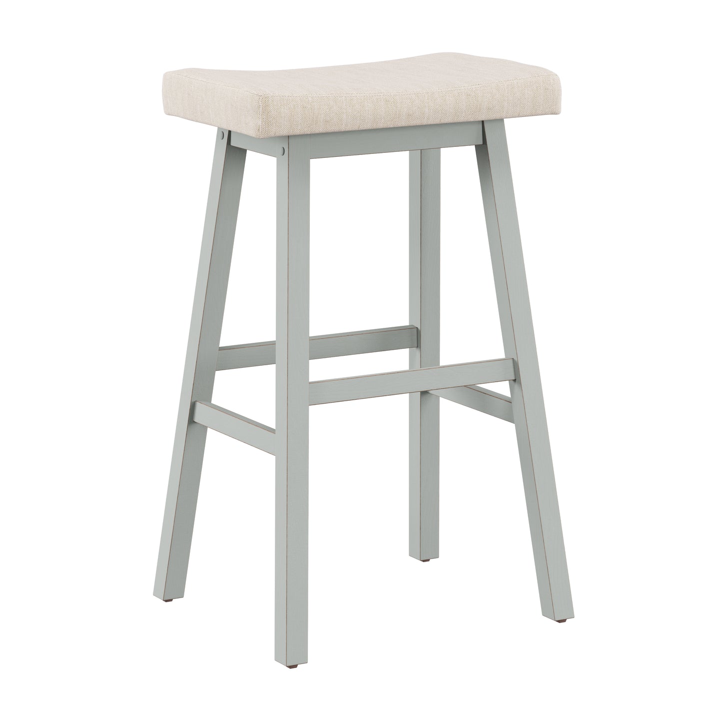 Hillsdale Furniture Moreno Wood Backless Bar Height Stool, Light Aged Blue