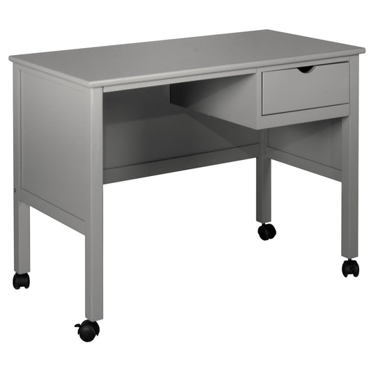 Hillsdale Kids and Teen Schoolhouse 4.0 Wood 1 Drawer Desk, Gray