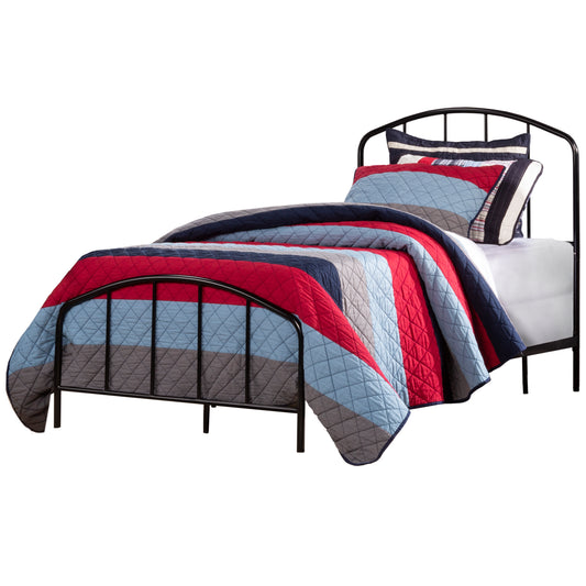 Hillsdale Furniture Tolland Metal Twin Bed, Satin Black