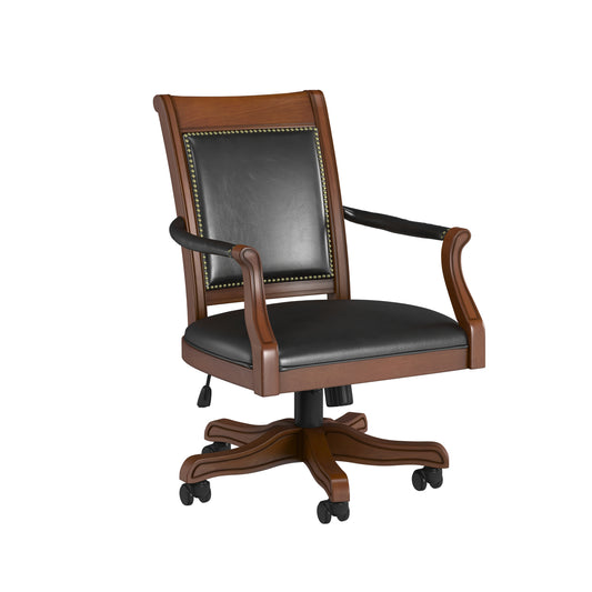 Hillsdale Furniture Kingston Wood Caster Chair, Medium Cherry