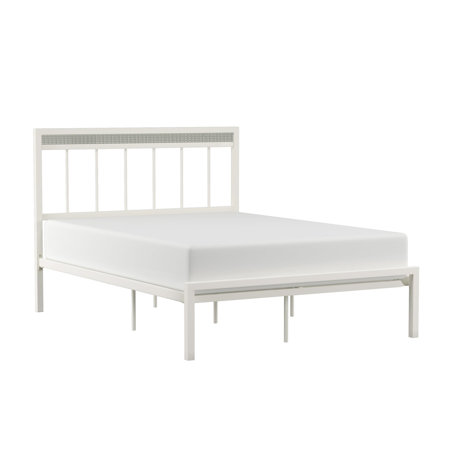 Hillsdale Furniture Serenity Metal Full Platform Bed, White