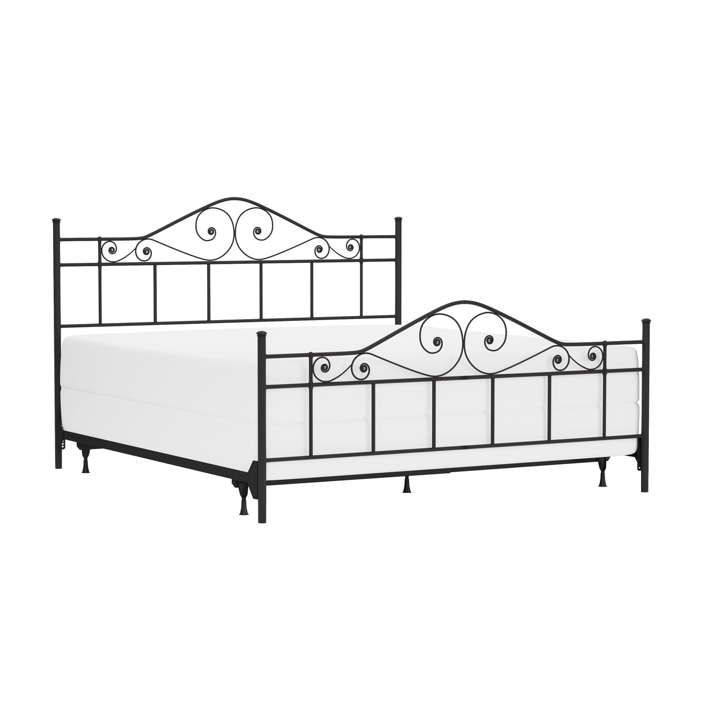 Hillsdale Furniture Harrison King Metal Bed, Textured Black