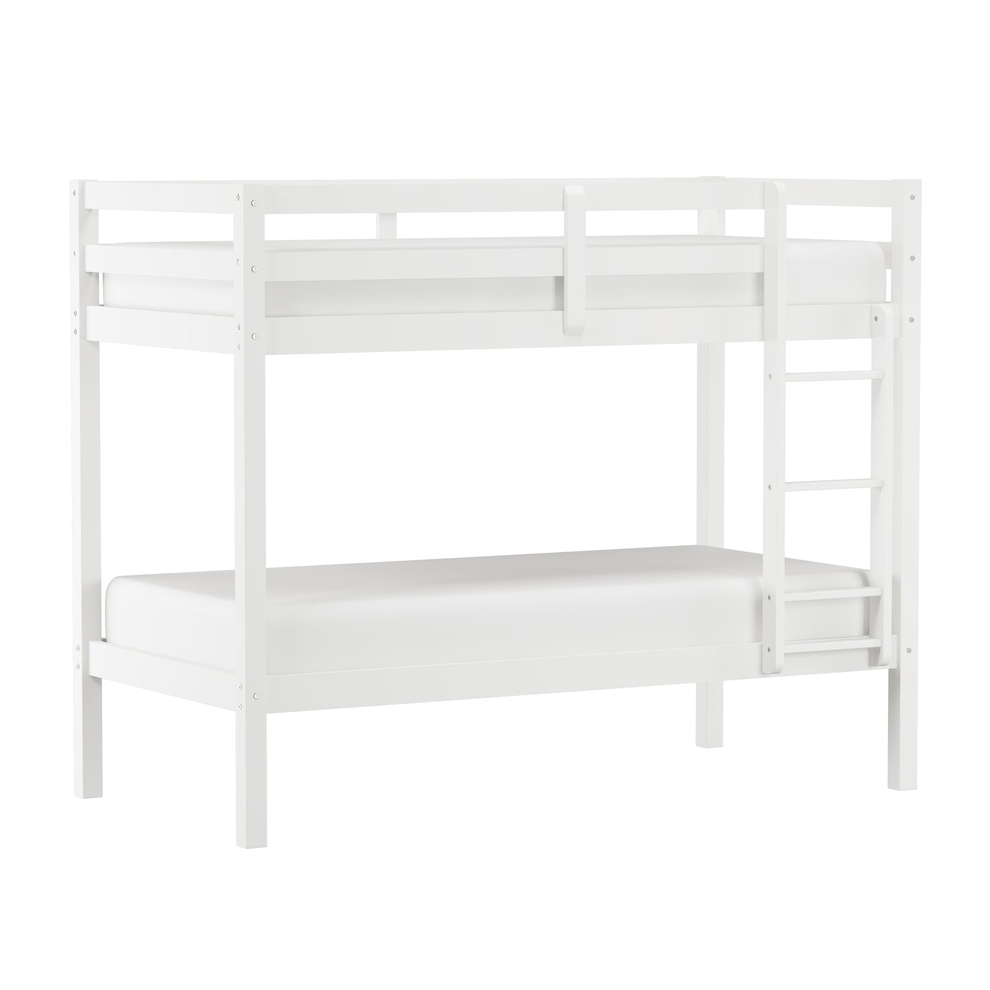 Hillsdale Kids and Teen Caspian Twin Over Twin Bunk Bed, White