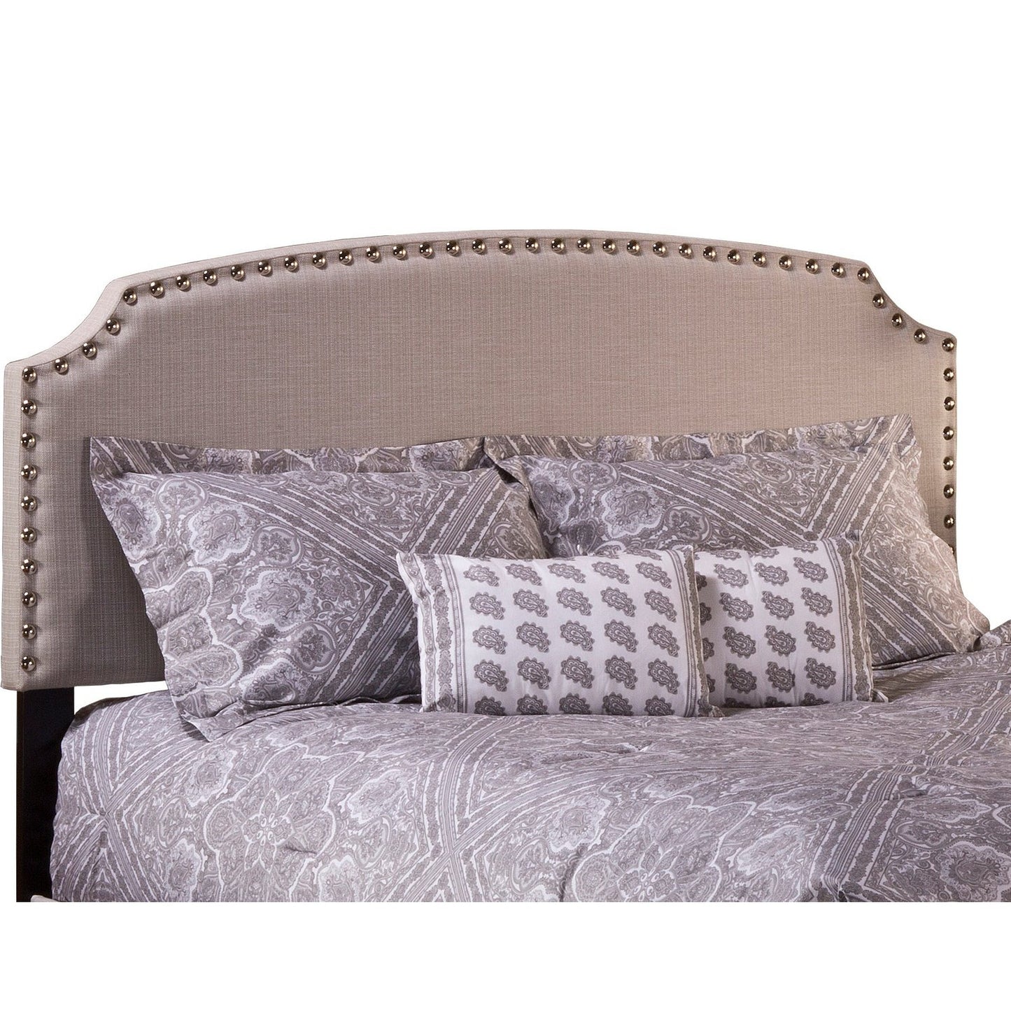 Hillsdale Furniture Lani Full Upholstered Headboard, Light Gray