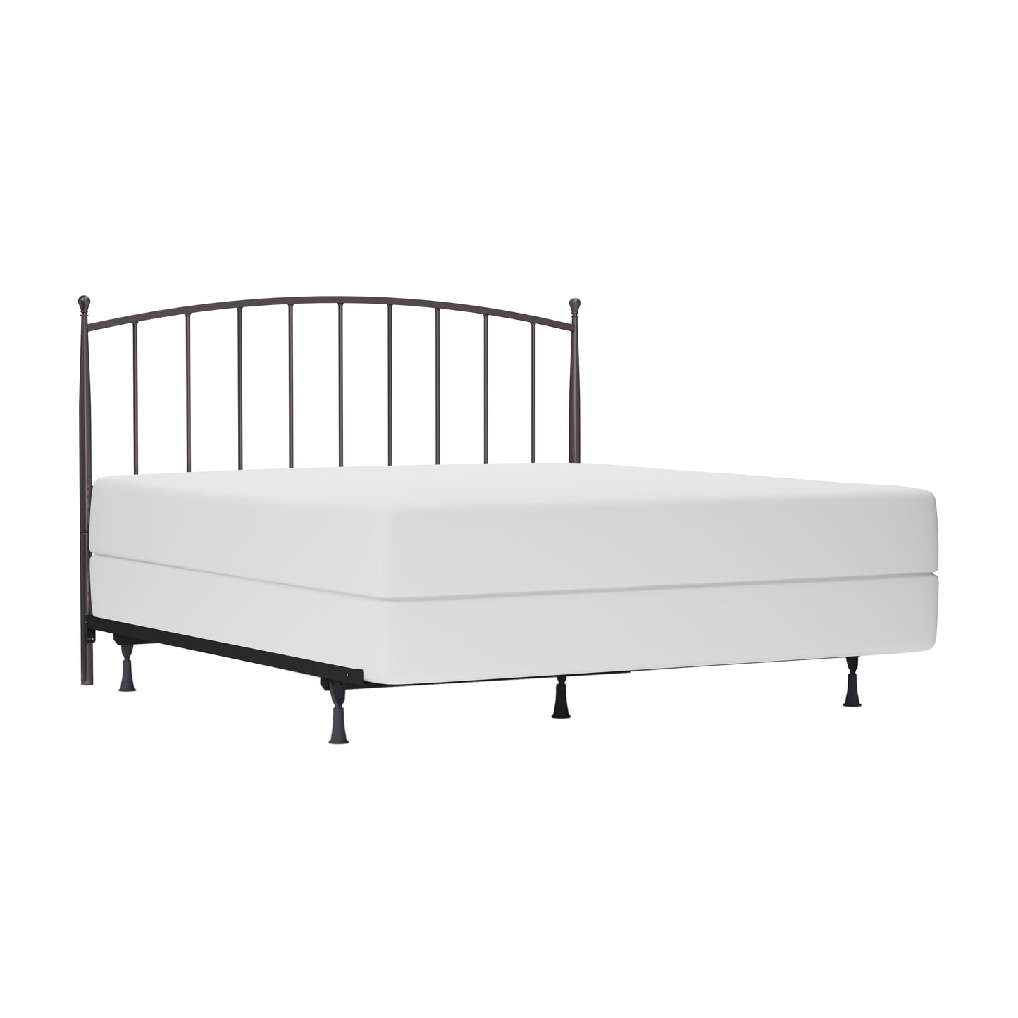 Hillsdale Furniture Warwick King Metal Headboard with Frame, Gray Bronze