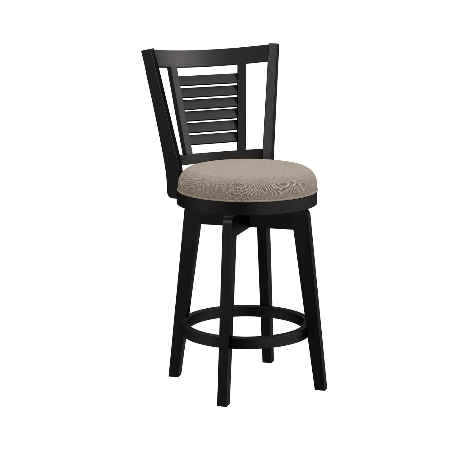 Hillsdale Furniture Foxmoor Wood Counter Height Swivel Stool, Black