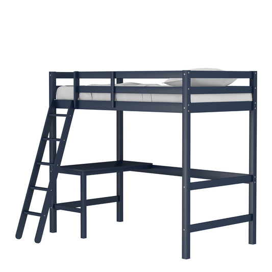 Hillsdale Kids and Teen Caspian Twin Loft Bed, Navy