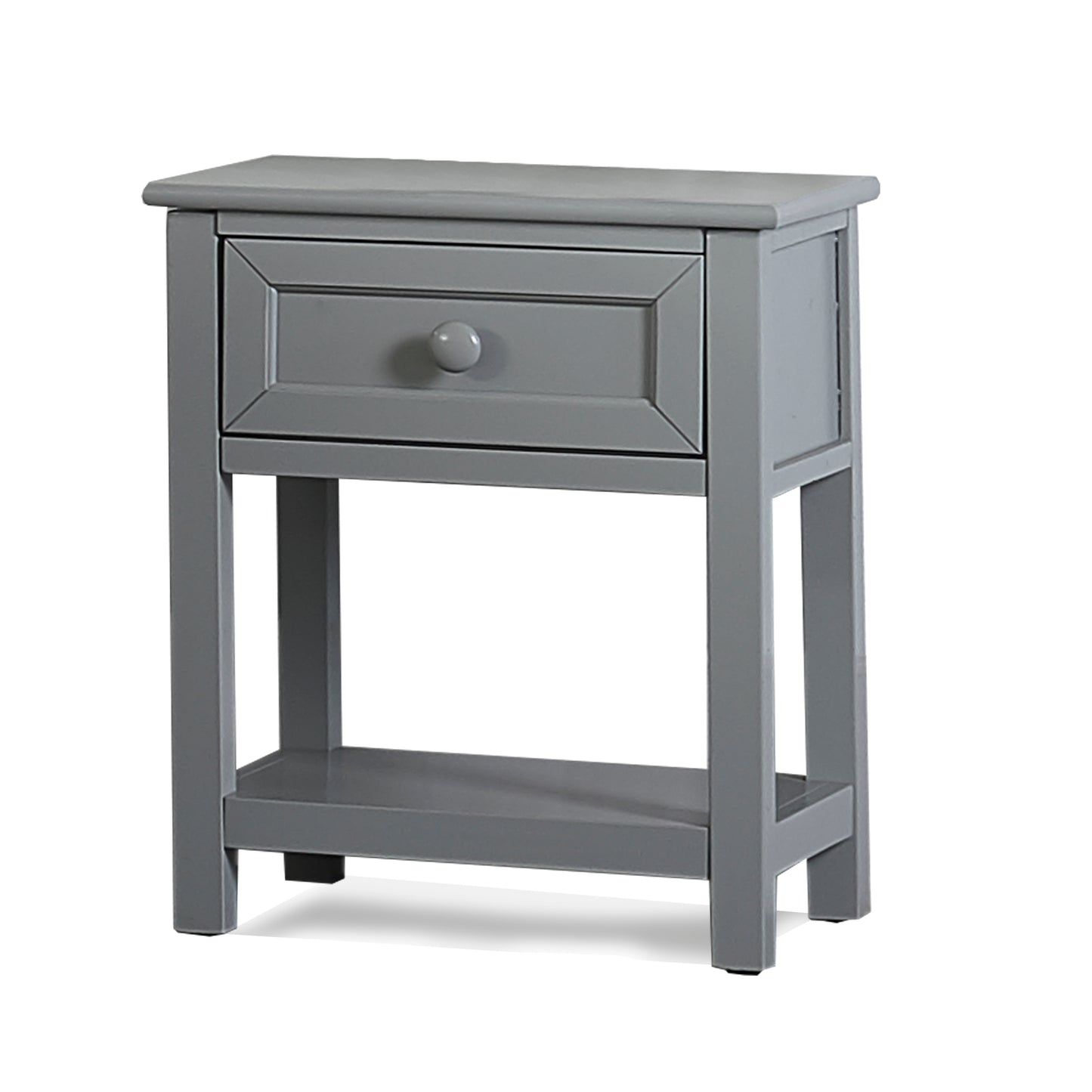 Hillsdale Kids and Teen Schoolhouse 4.0 Wood 1 Drawer Nightstand, Gray