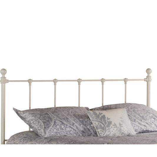 Hillsdale Furniture Molly Queen Metal Headboard with Frame, White