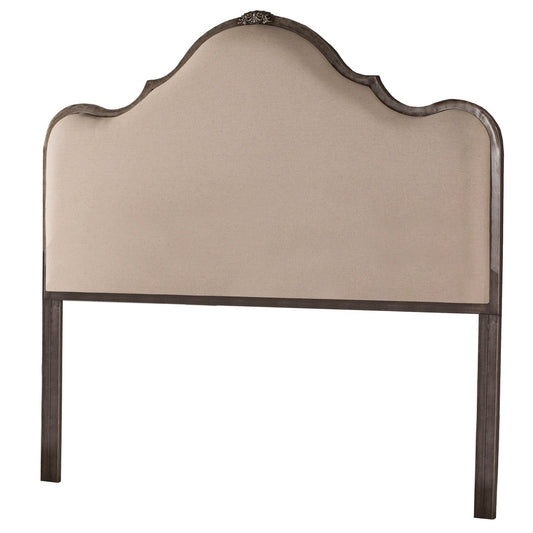 Hillsdale Furniture Delray Queen Upholstered Headboard, Linen Stone